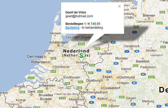 Shopotheek bestelling map