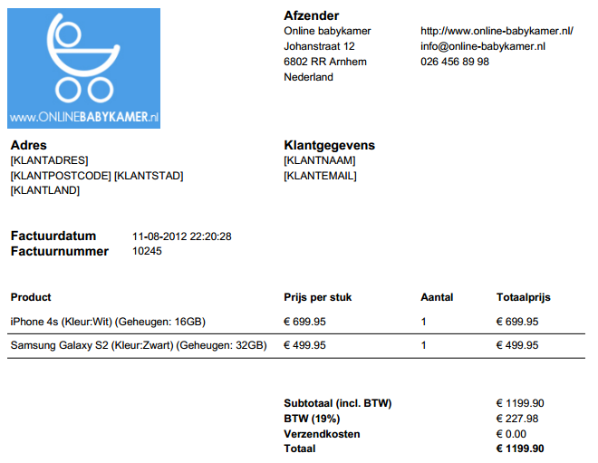 Shopotheek factuur logo