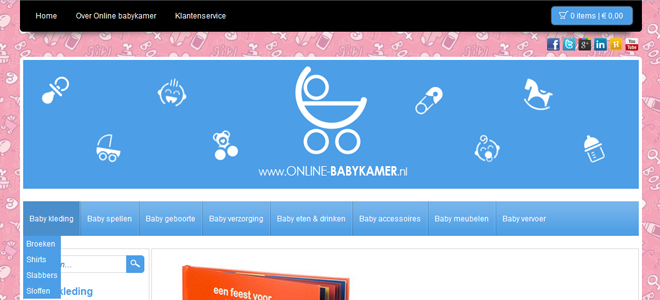 Shopotheek categorie menu